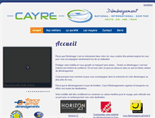 Tablet Screenshot of demenagements-cayre.com